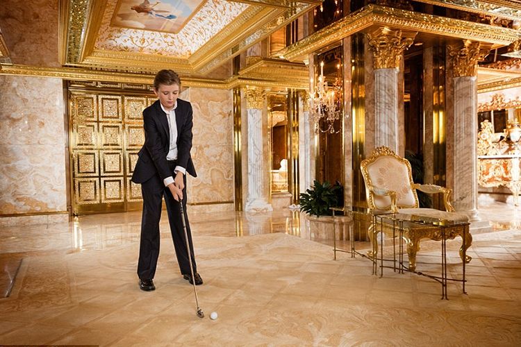 barron trump living room