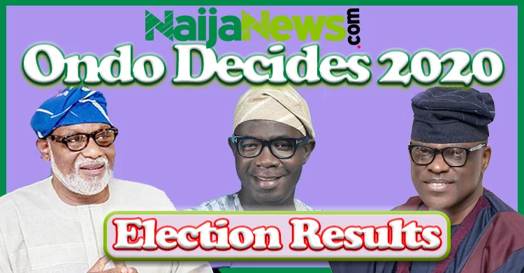 OndoDecides2020 Ondo Election Results From Different Wards