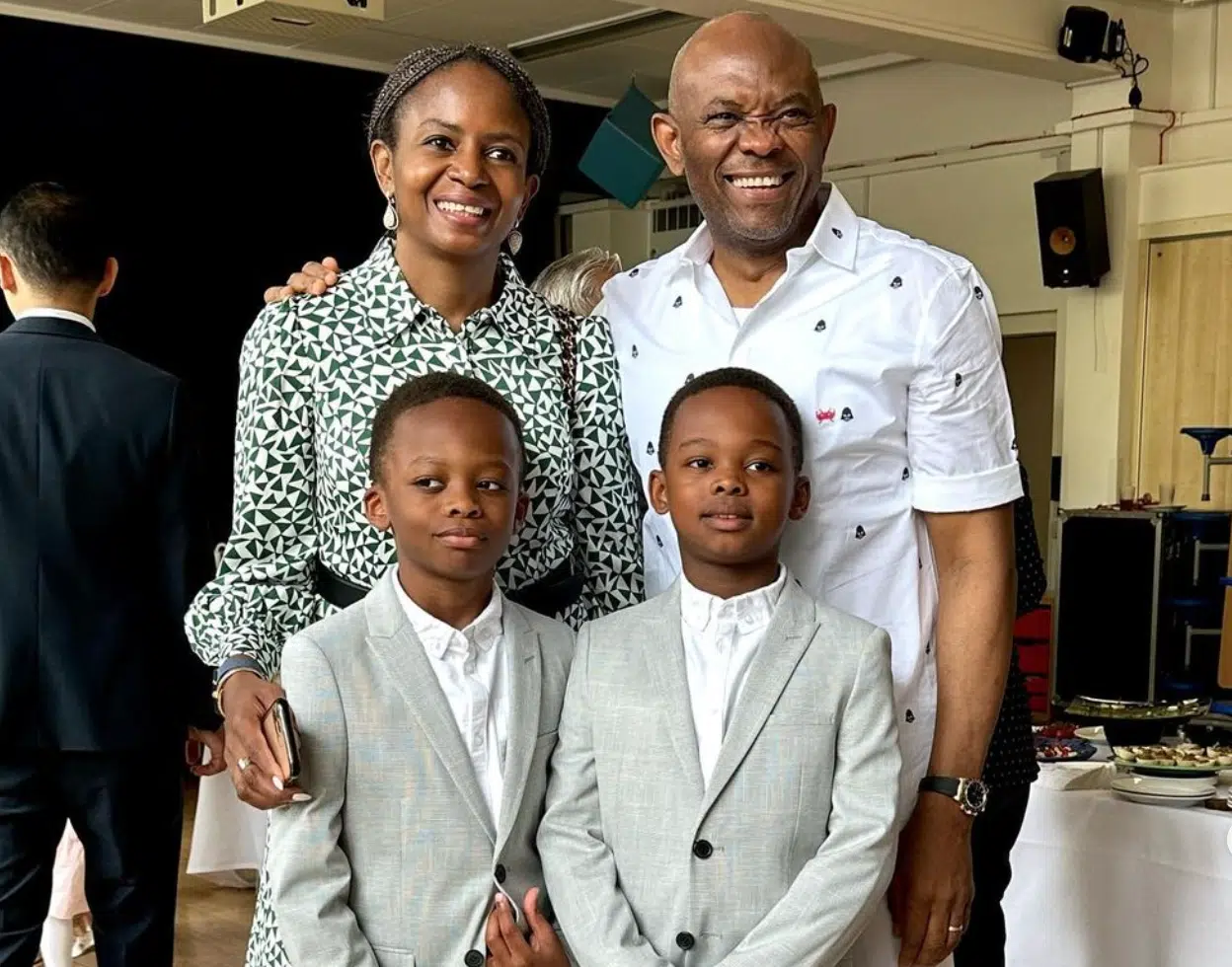 Twin Sons Of Billionaire CEO Elumelu Takes First Communion