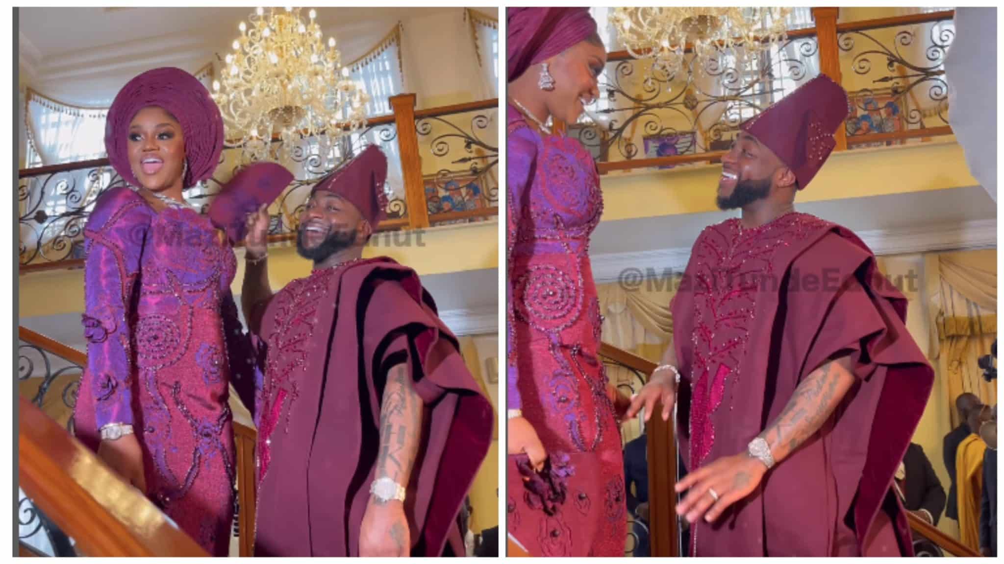 Chivido Watch Video Of Davido And Chioma On Their Wedding Day