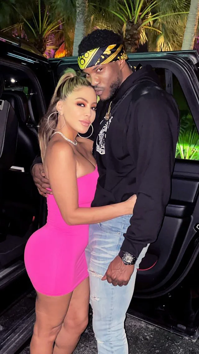 Malik Beasley and Larsa Pippen