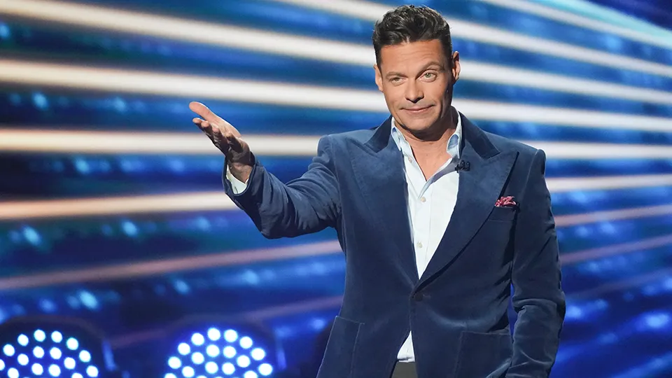 Ryan Seacrest hosting American Idol.