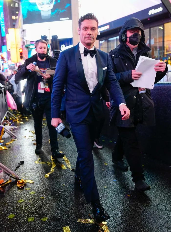 Ryan Seacrest hosting Dick Clark's New Year's Rockin Eve