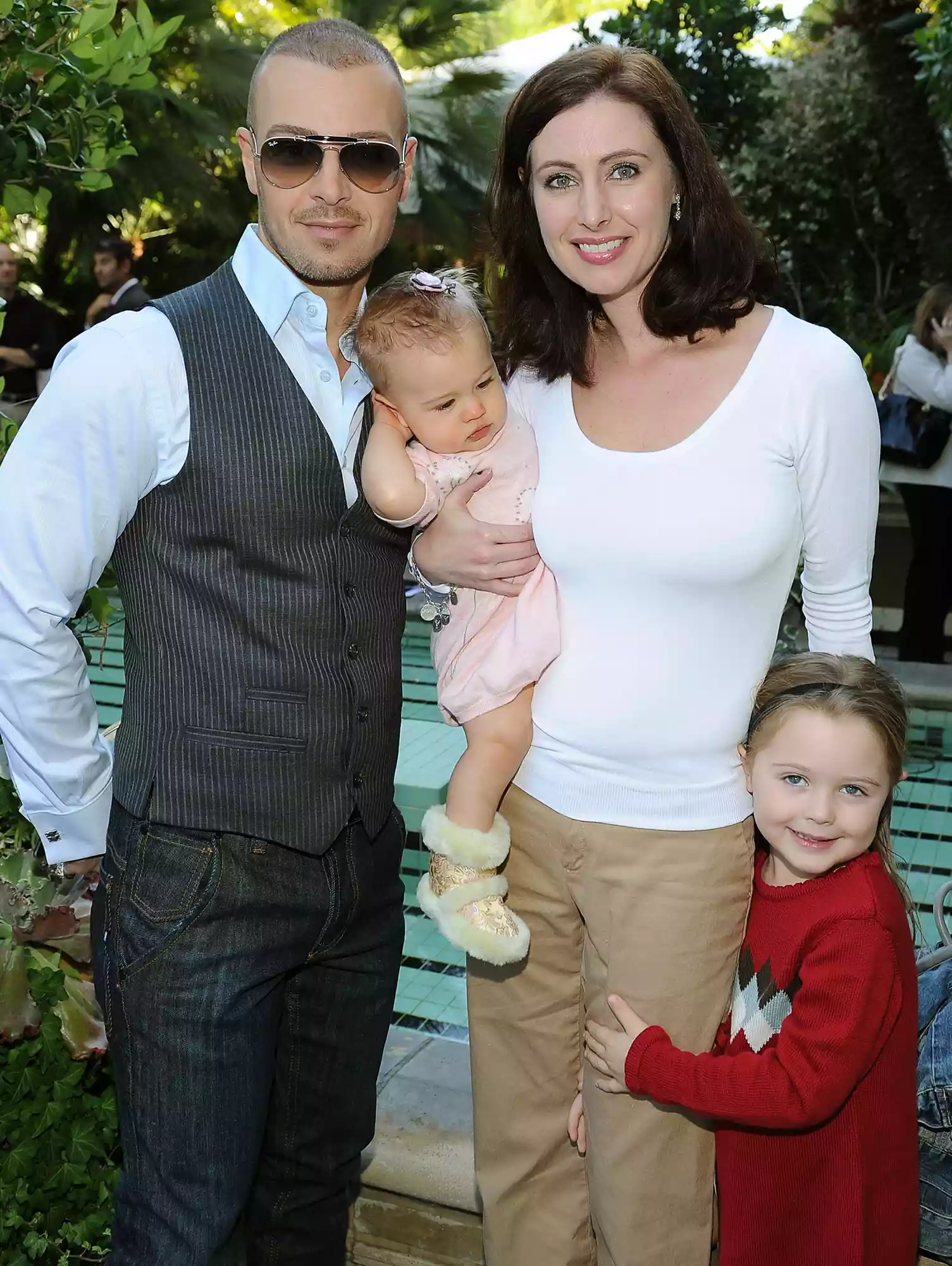 Joey Lawrence, Liberty Grace Lawrence, Chandie Yawn-Nelson and Charleston Lawrence