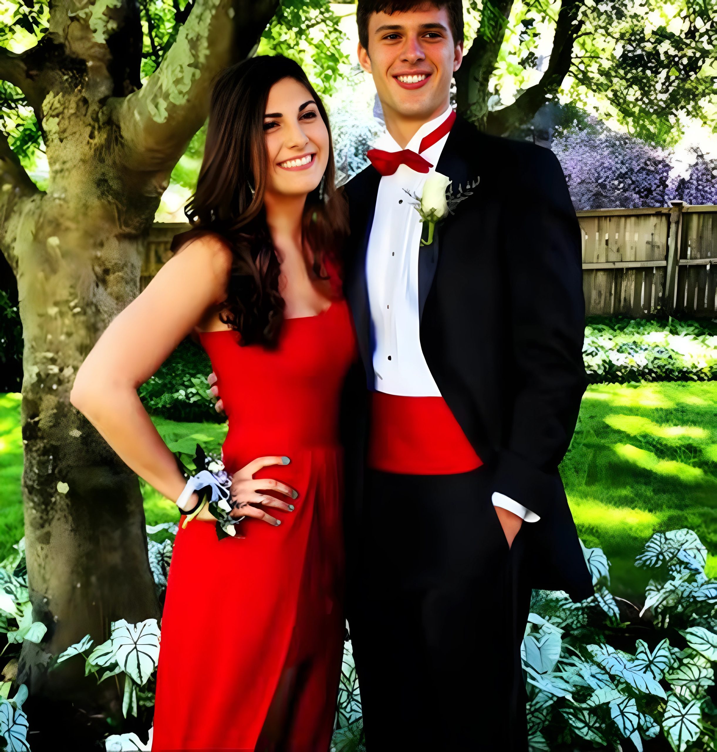 Harrison Butker and Isabelle Butker at their high school prom