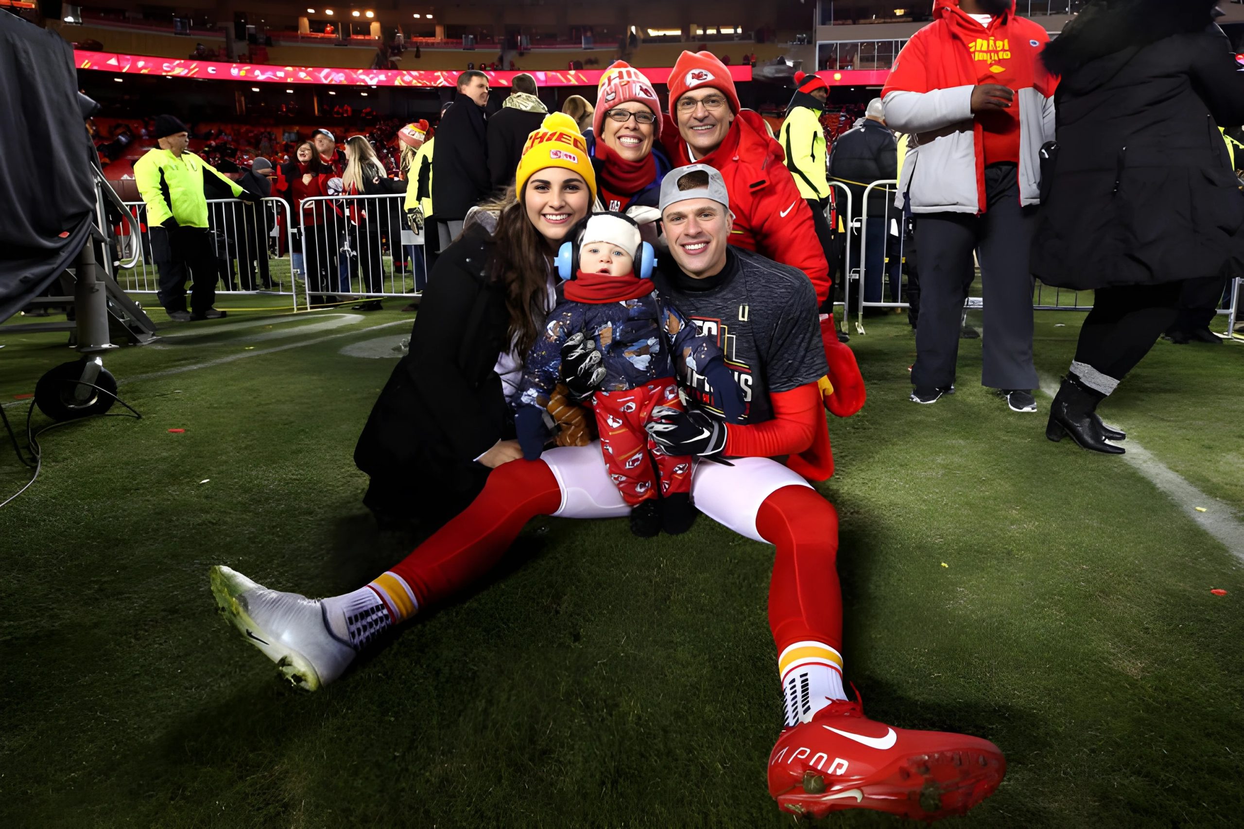 Harrison Butker and his wife, Isabelle Butker, have welcomed another child