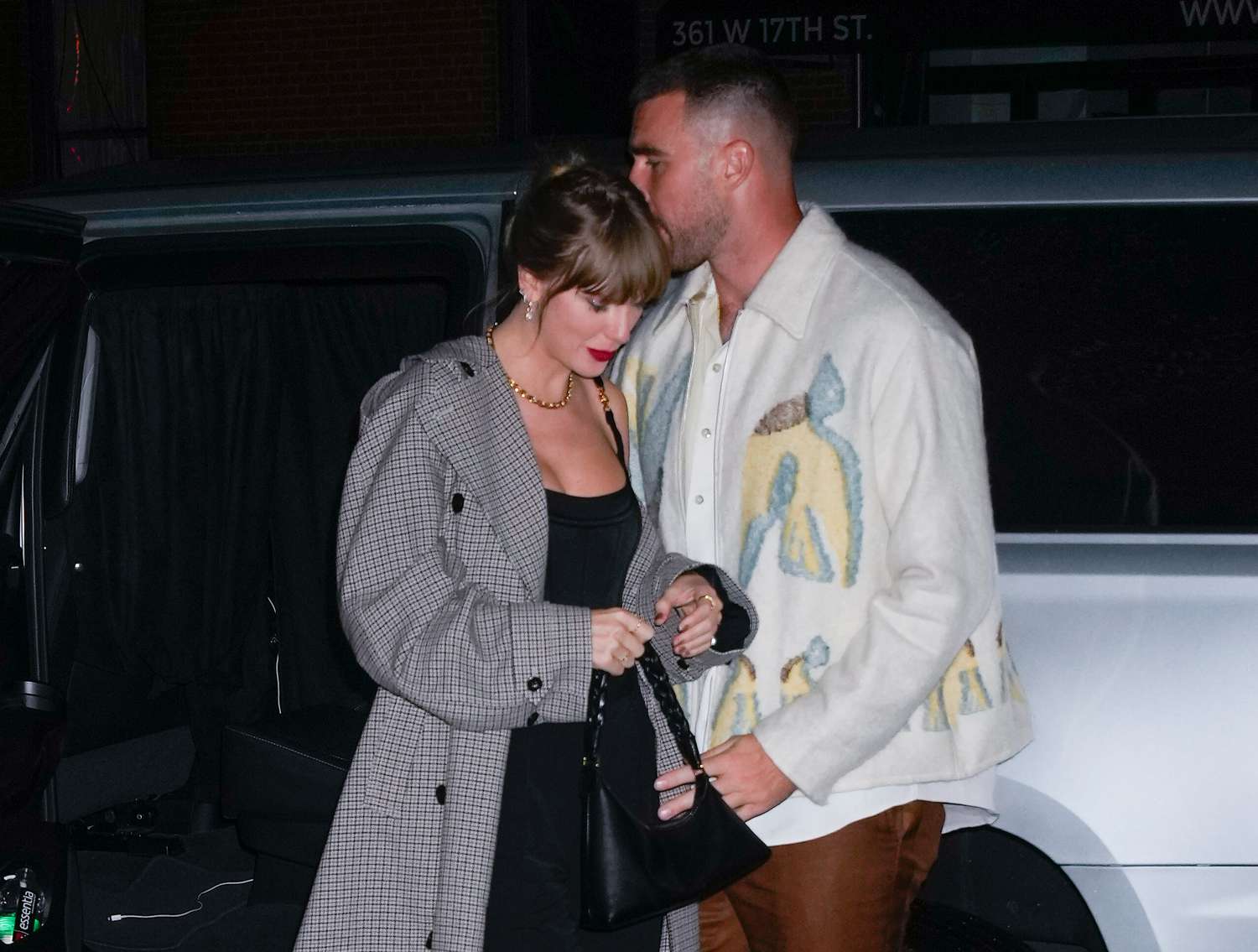 Travis Kelce and Taylor Swift arrive at SNL Afterparty