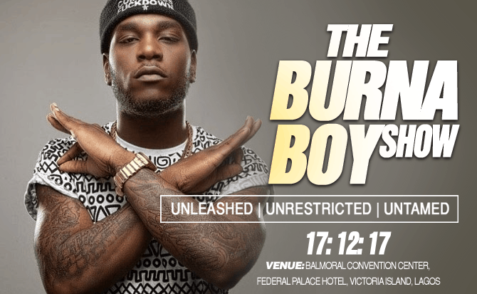 Burna Boy’s Show Postponed Till Further Notice