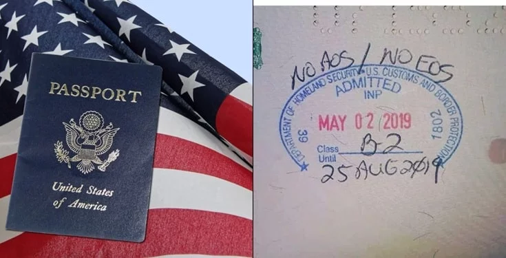 Reactions As U.S Stamps Nigerian Passport With No AOS EOS Tag