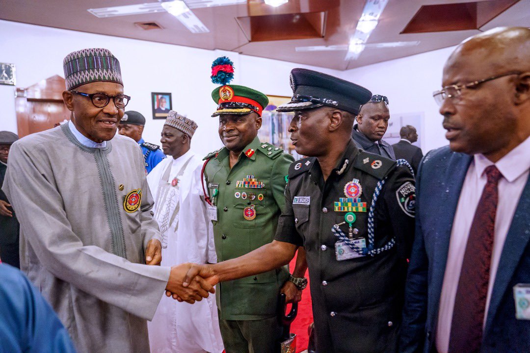 Just In: President Buhari Returns To Abuja (Photos)