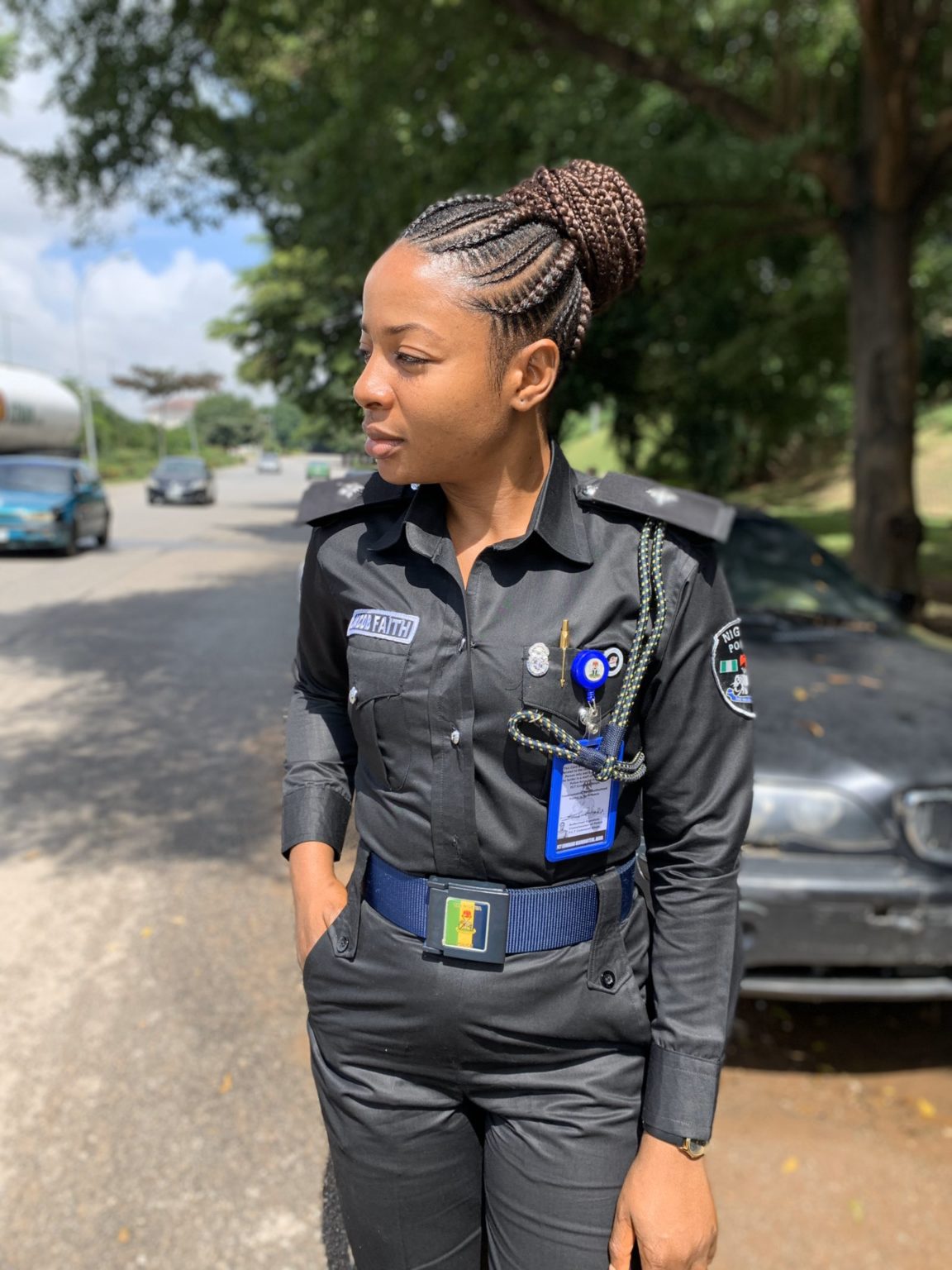 Meet Faith Jacob , The 'Cutest' Female Police Officer In Nigeria