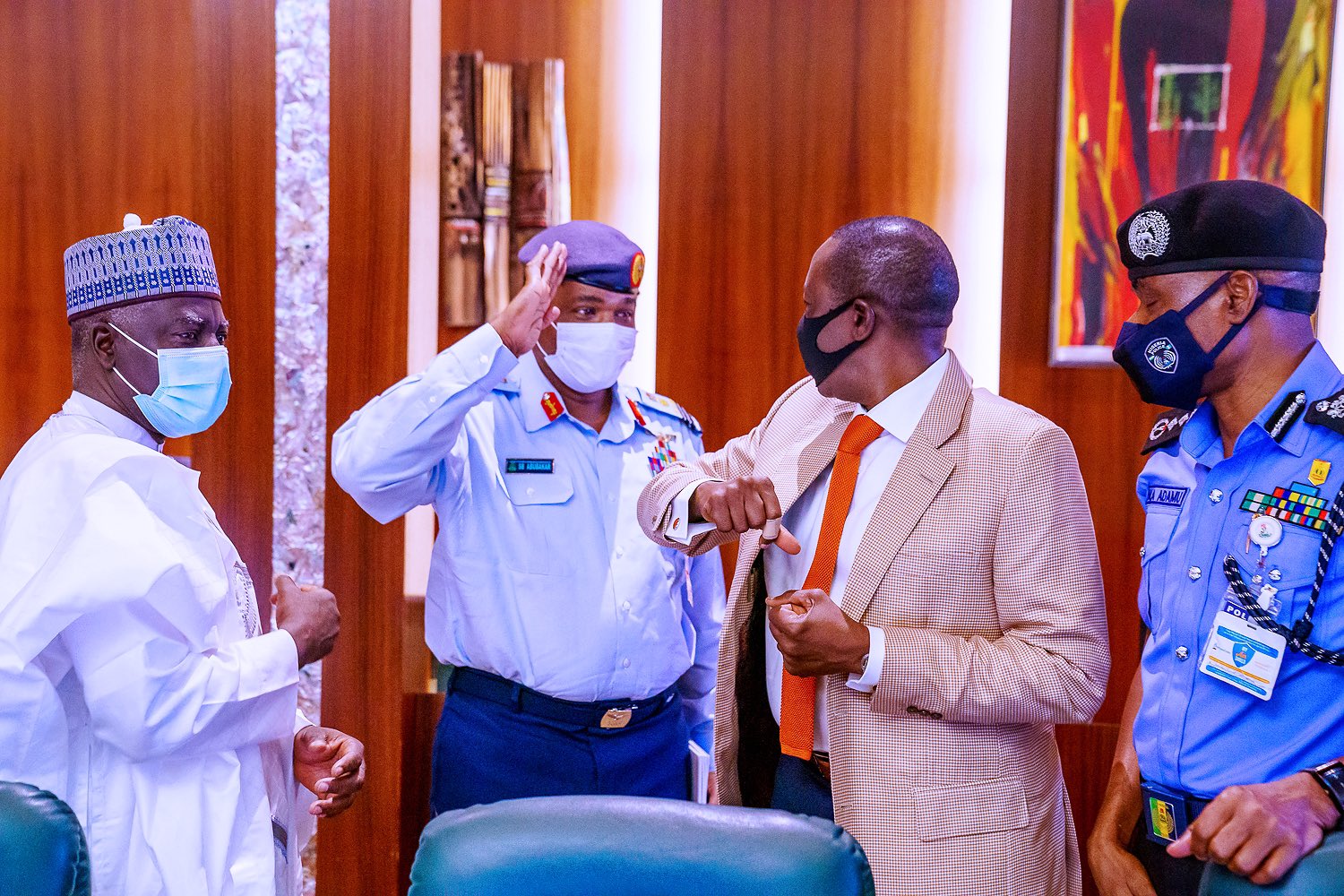 Pictures From Buhari's Security Meeting With Governors And Security Chiefs