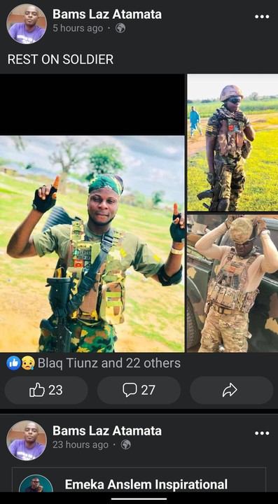 Tears Flow As Family Mourn Nigerian Soldier 