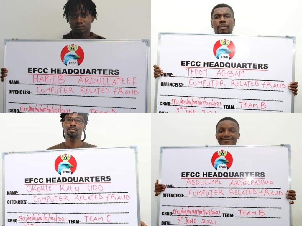 EFCC Arrest Nine Suspected Internet Fraudsters In Abuja - [Photos]