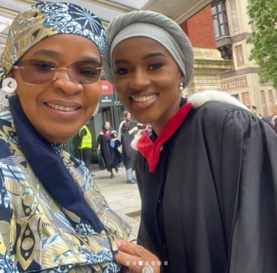 Aisha Buhari Celebrates Her Daughter Hanan As She Bags Masters From U K University Global Times Nigeria