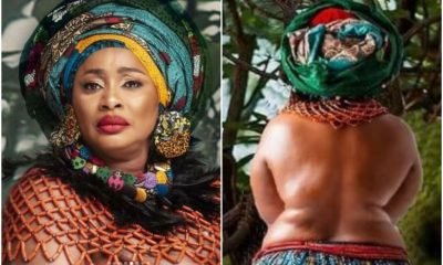 Actress, Clarion Chukwurah Goes Topless For Her Birthday Shoot