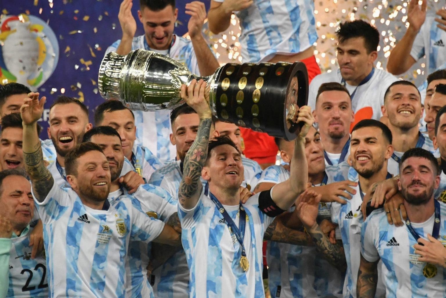 Messi Shines As Argentina Beat Brazil To Win Copa America [Photos]