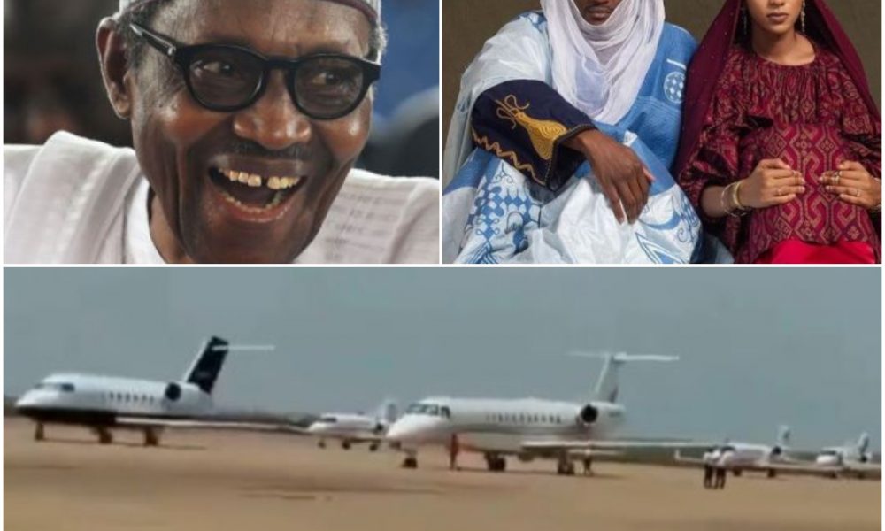 Private Jet at Buhari's son weddings