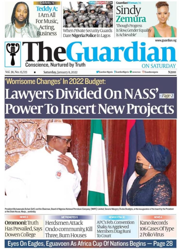 Nigerian Newspapers Daily Front Pages Review Saturday January Nigeria News