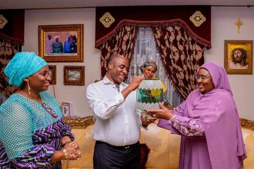 Aisha Buhari Visits Amaechi, Salutes Minister On Daura Chieftaincy Title