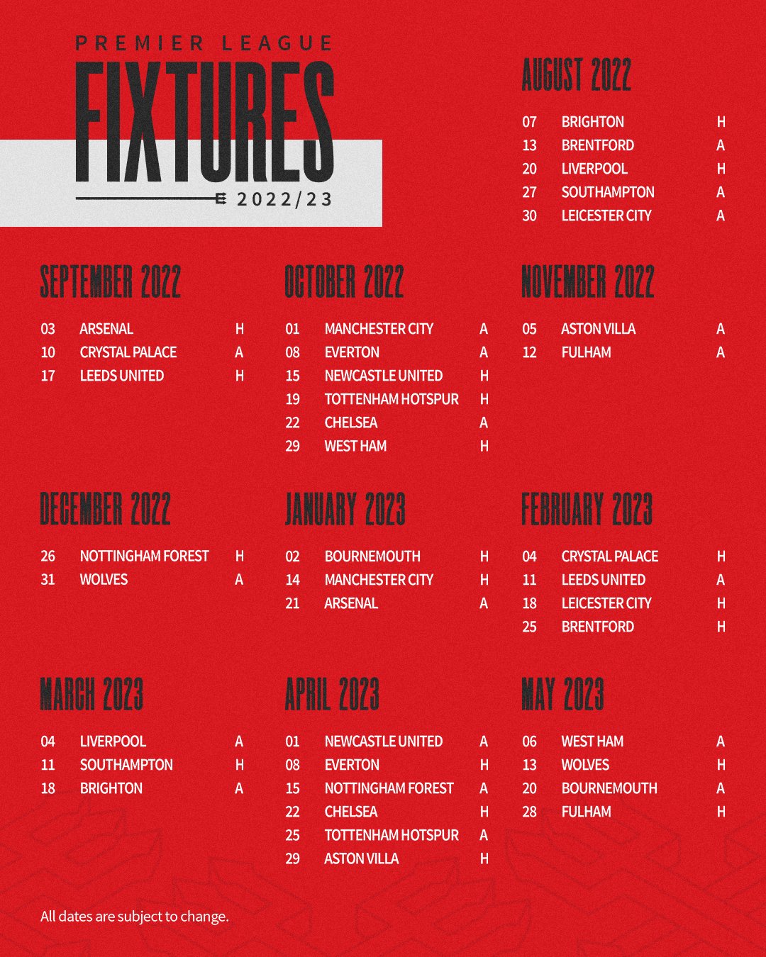 Manchester United Premiere League Schedule 2024-2025 - Nfl Schedule ...