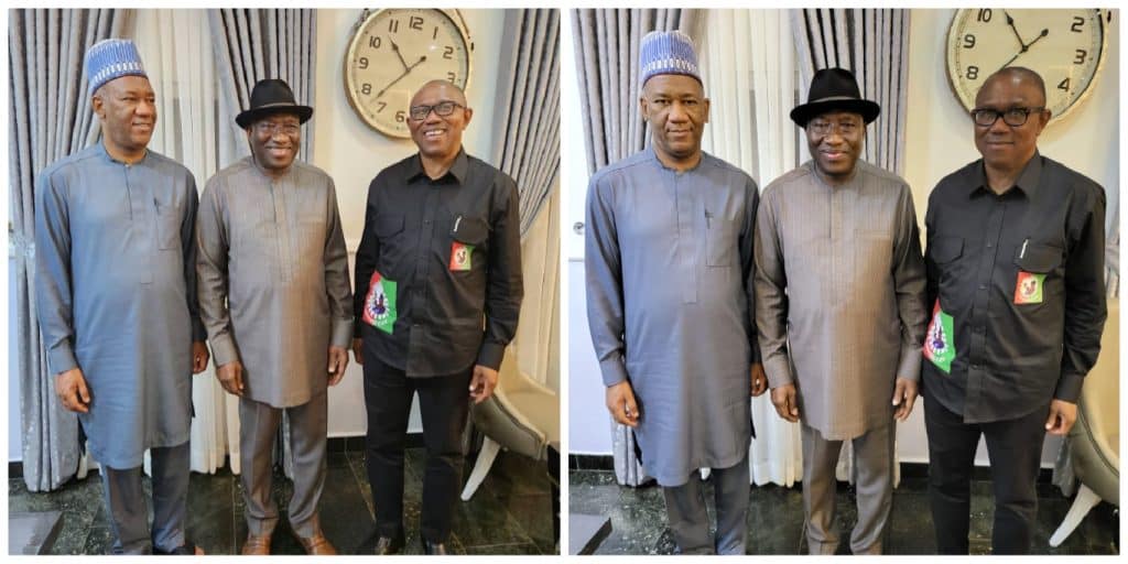 Ex-President Jonathan Hosts Peter Obi, Yusuf Datti