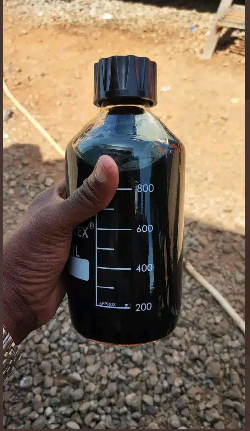 crude oil sample