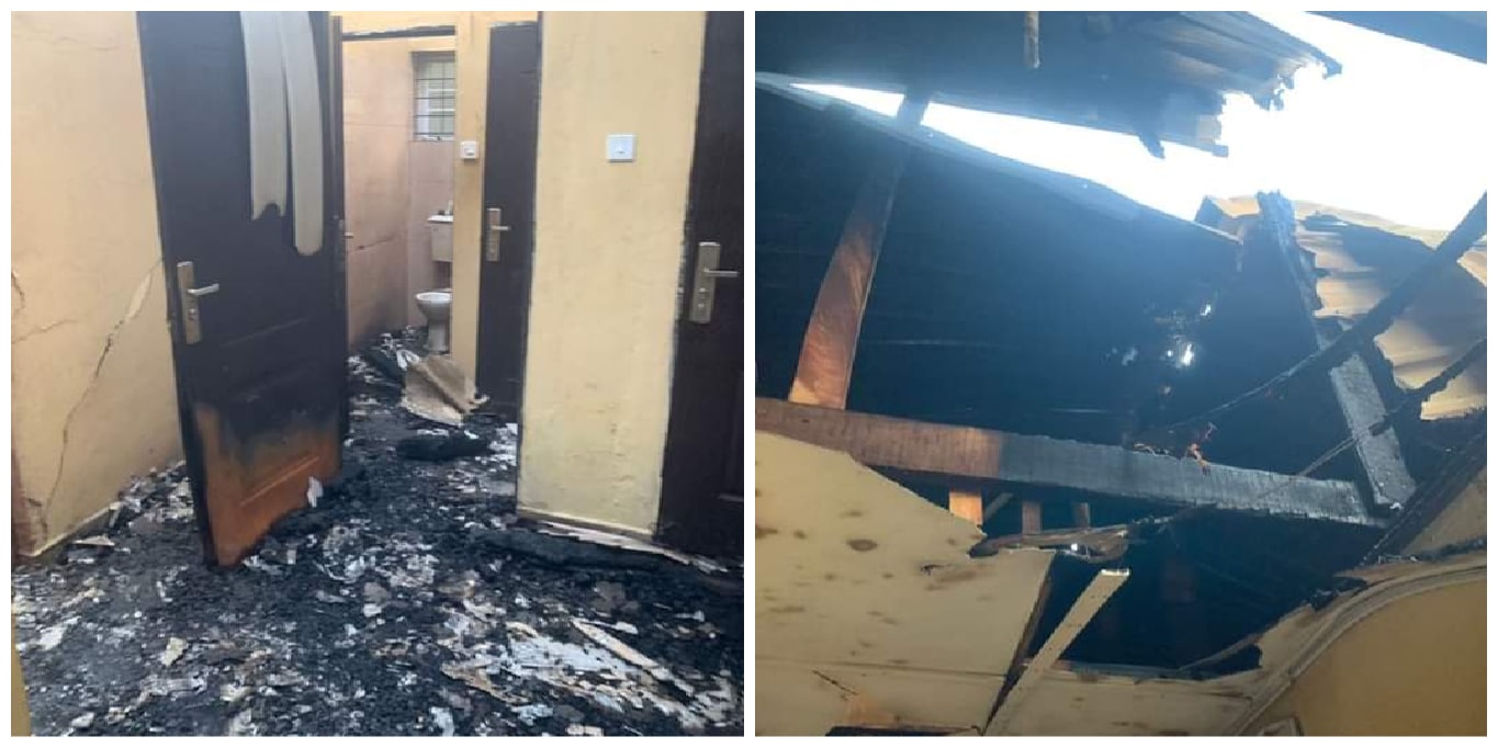 Ogun INEC Office Set Ablaze By Hoodlums