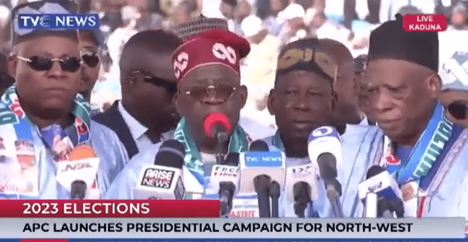 Video: Shettima 'Look-Away' As Tinubu Fails To Rightly Recite Muslim Prayers During Rally