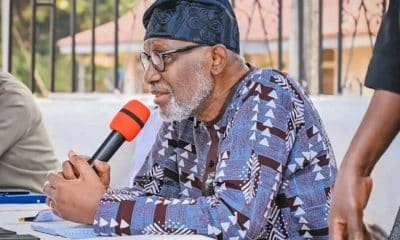 Photos: Akeredolu Makes First Public Appearance After Reports Of His Health Challenges Emerged