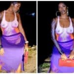 Nigerians React As Photo Of Tiwa Savage's Nipple Almost Falling