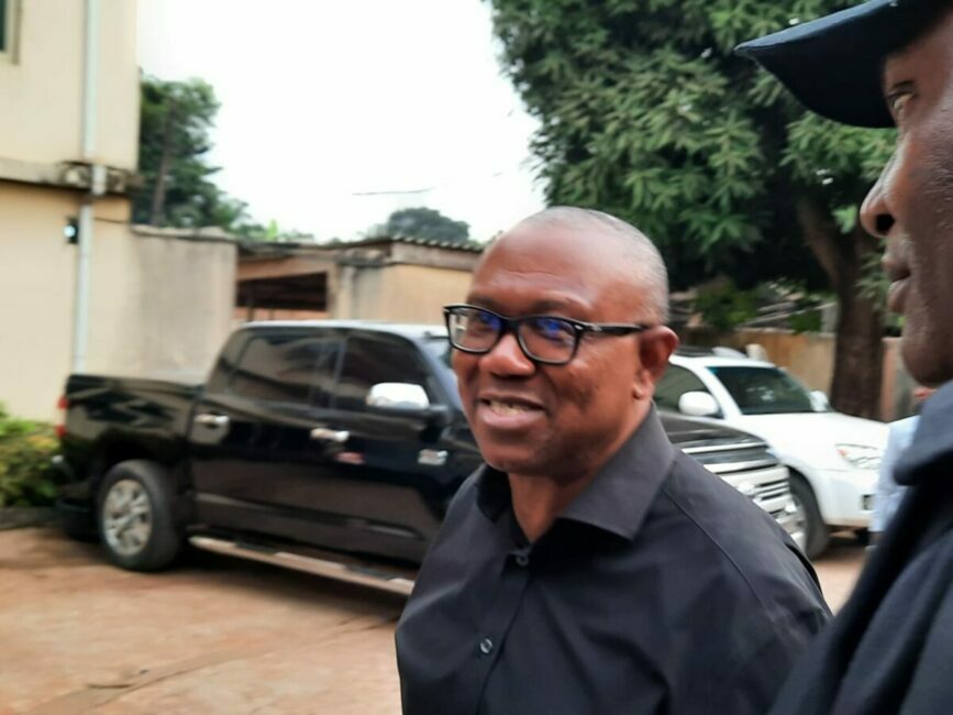 Peter Obi Heads To Church Ahead Of Voting On Election Day