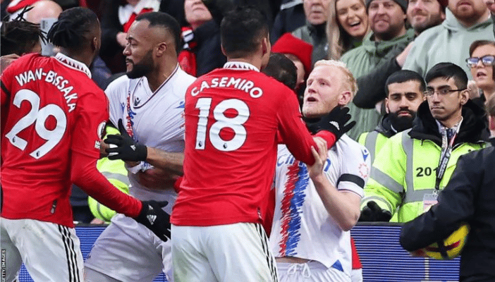 Manchester United And Crystal Palace Charged By FA Over Brawl