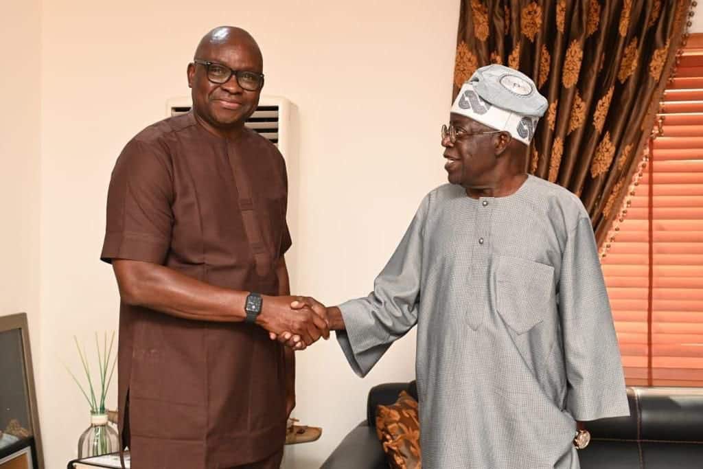 Fayose Visits President-Elect, Tinubu (Photos)