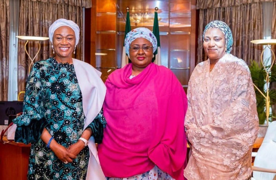 Aisha Buhari Takes Oluremi Tinubu On Aso Rock Tour