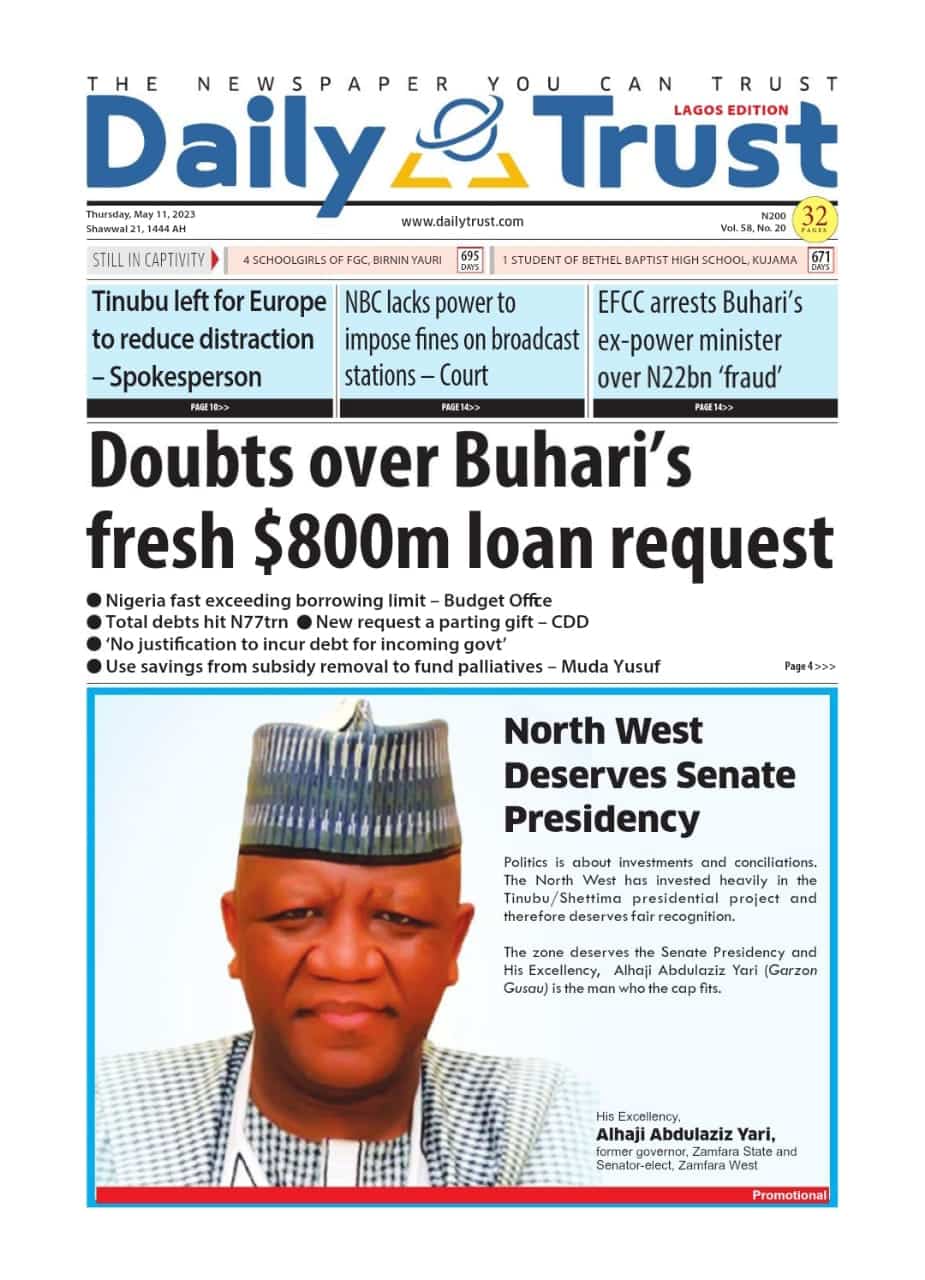 Nigerian Newspapers Daily Front Pages Review | Thursday 11th May, 2023