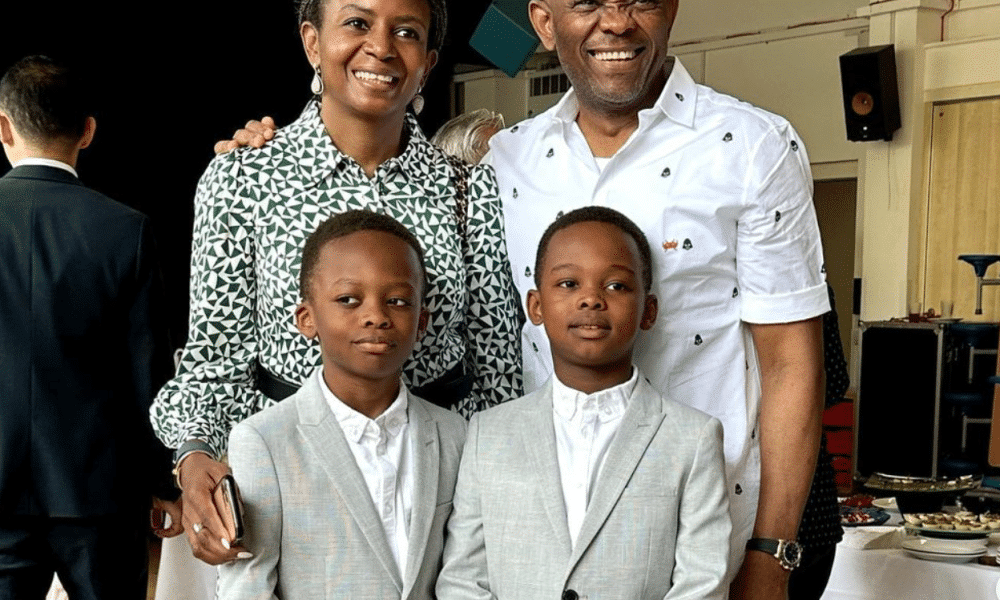 Twin Sons Of Billionaire CEO, Elumelu Takes First Communion - TrendRadars