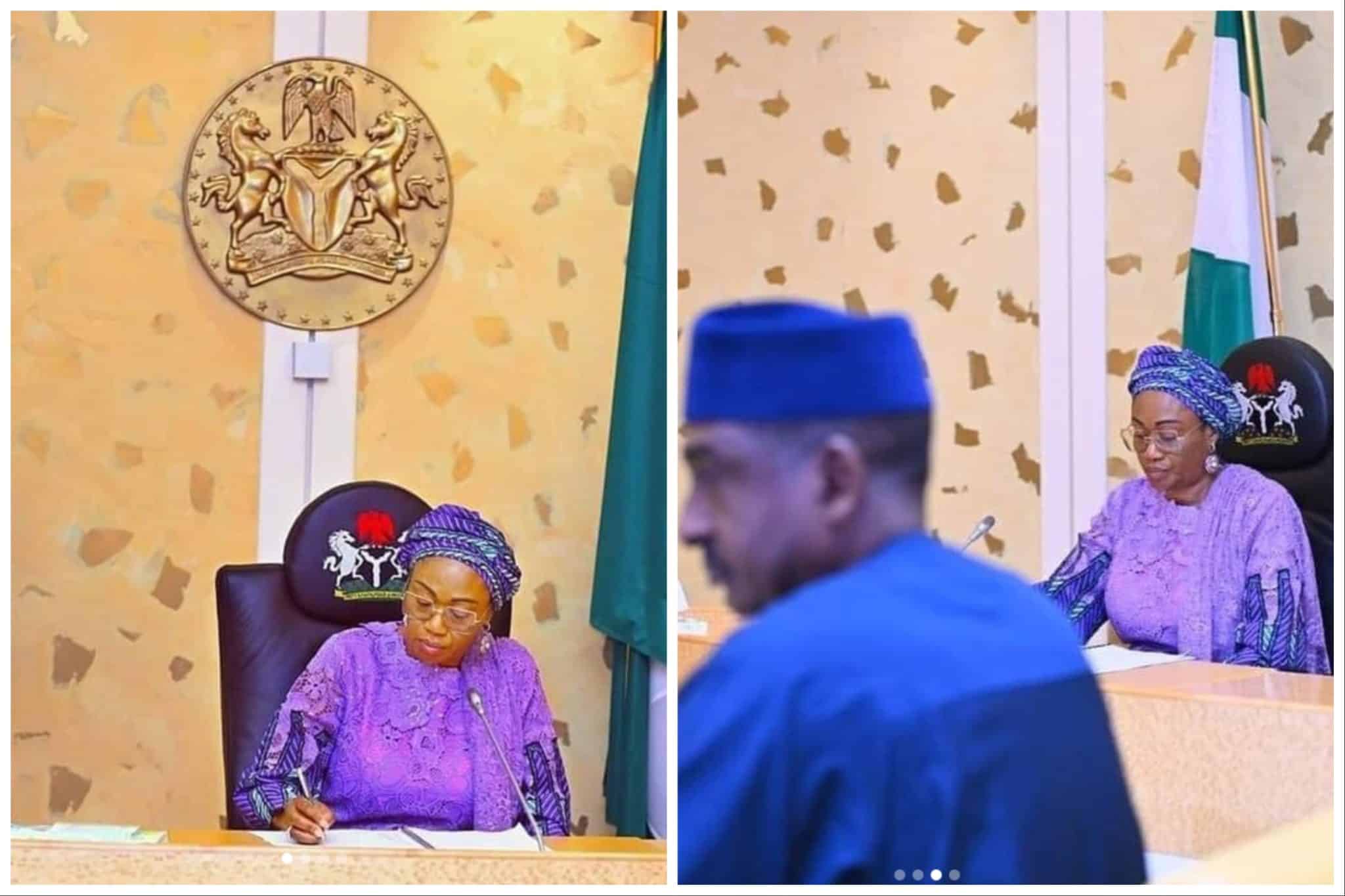 Photos: Reactions Trail Remi Tinubu's First Day In Office