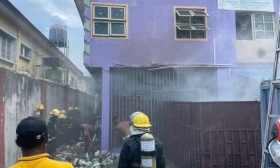 Fire Guts Popular Lagos Hotel (Video)