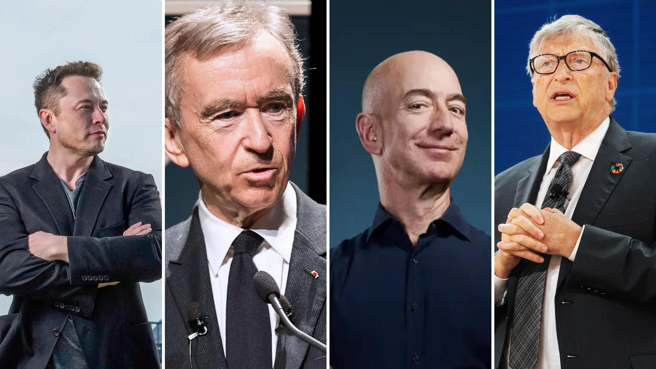 Who are the Richest People in the World? Elon Musk, Jeff Bezos, Bernard  Arnault, Bill Gates, and Gautam Adani