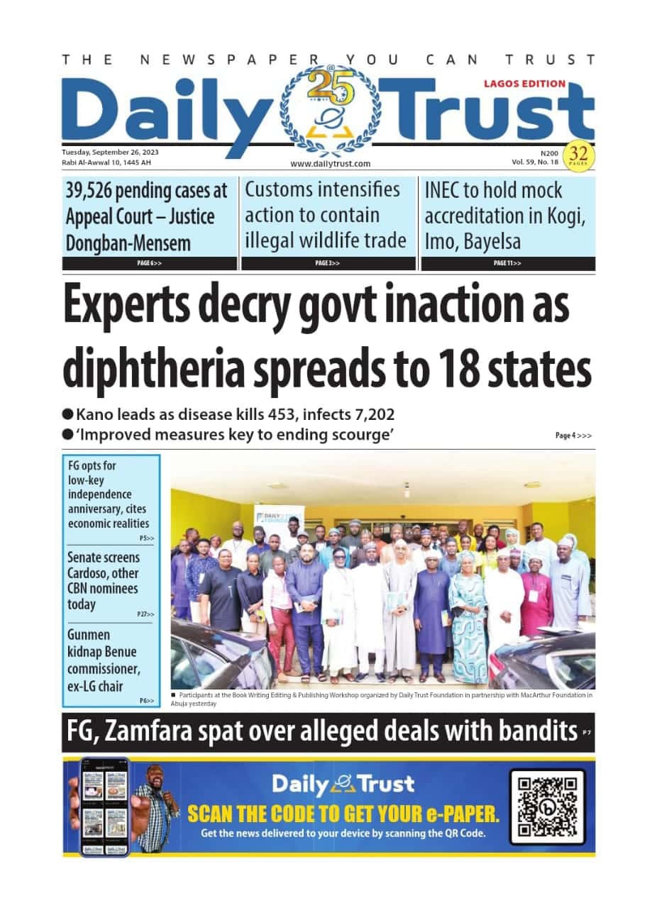 , Nigerian Newspapers Daily Front Pages Review | Tuesday 26th September, 2023, NigeriaDNA | Breaking News &amp; Top Headlines