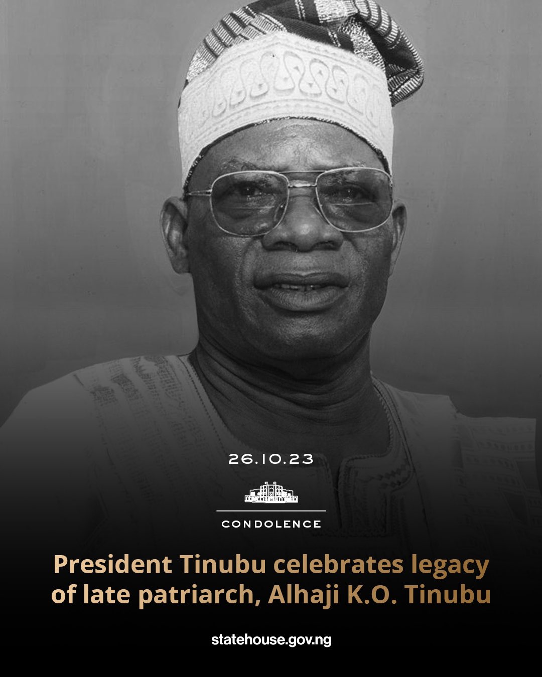 President Reveals Patriarch Of Tinubu Family Who Was His Fortress In The Dark Days Of Oppression