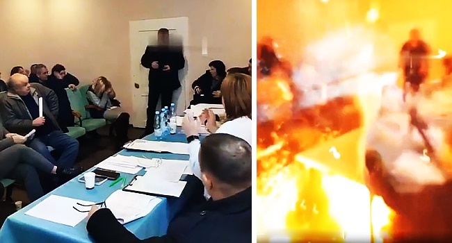 Ukrainian Councillor Detonates Grenades At Meeting, Injures 26 Persons