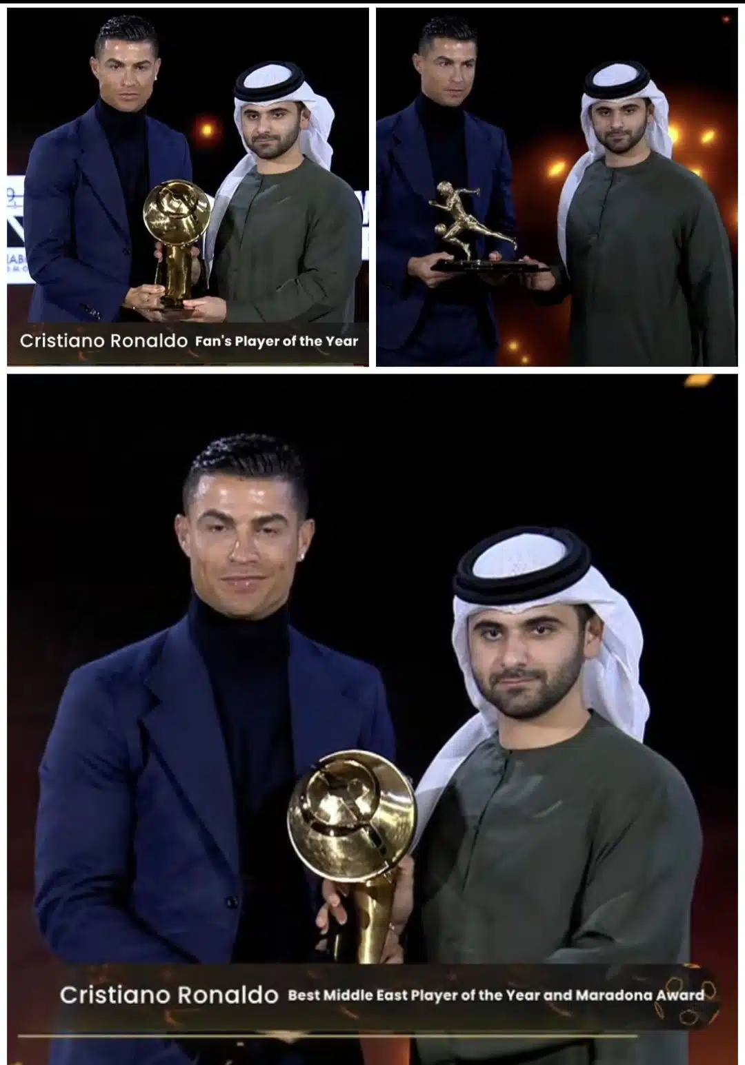 Cristiano Ronaldo Wins Multiple Awards At Globe Soccer Awards, See All ...