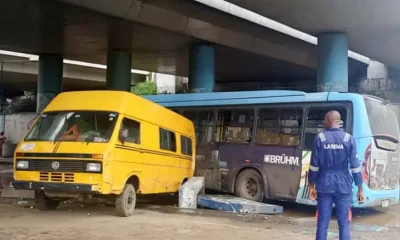 Scores Injured As BRT Bus, Danfo, Truck Collide In Lagos