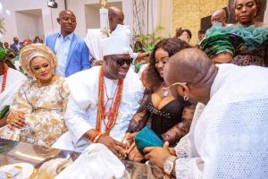 #CHIVIDO2024: Ooni Of Ife Attends Davido And Chioma’s Wedding – [VIDEO]