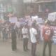 Tight Security As Protesters Chant 'Let The Poor Breathe' In Lagos - [Photos]