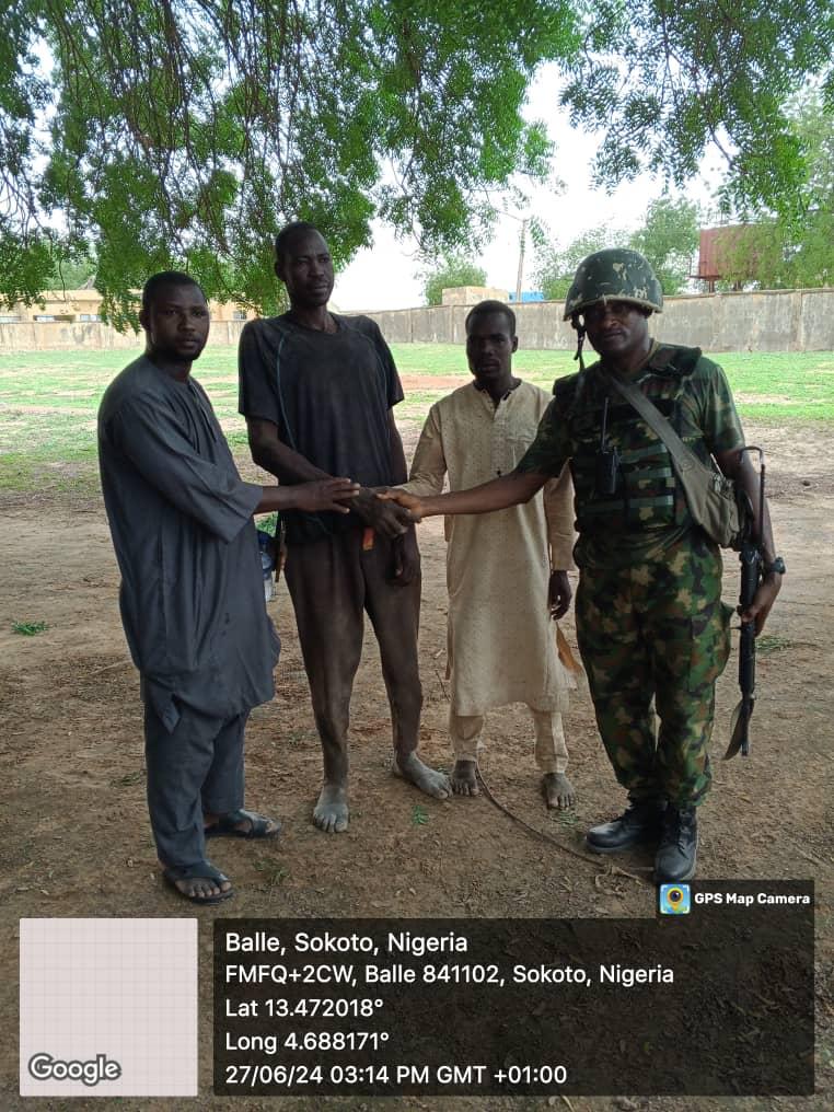 Photos: Troops Eliminate Five Terrorists, Rescue Hostages In Sokoto