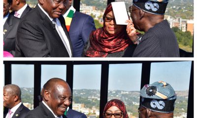 Composite photos show President Cyril Ramaphosa and Chief Justice Raymond Zondo the inaugauration ceremony on 19 June 2024. Ramaphosa also meets Nigerian President Bola Ahmed Tinubu.