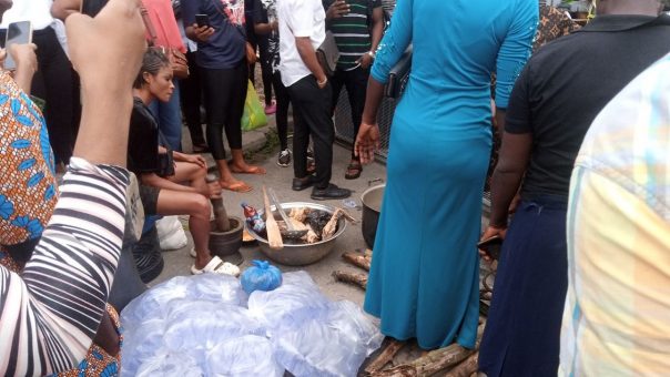 women protest in Rivers